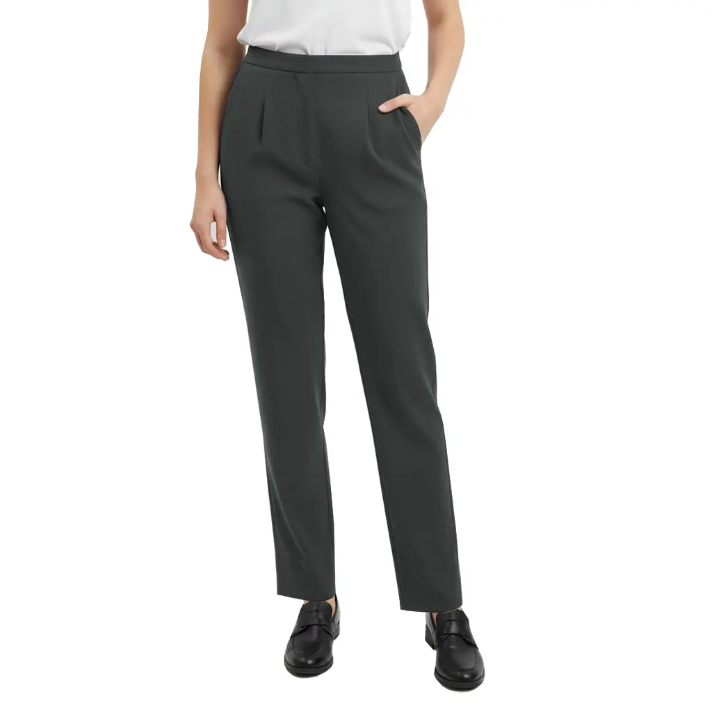 Elasticated Straight-Leg Formal stretch Pants – Stretch Waist band